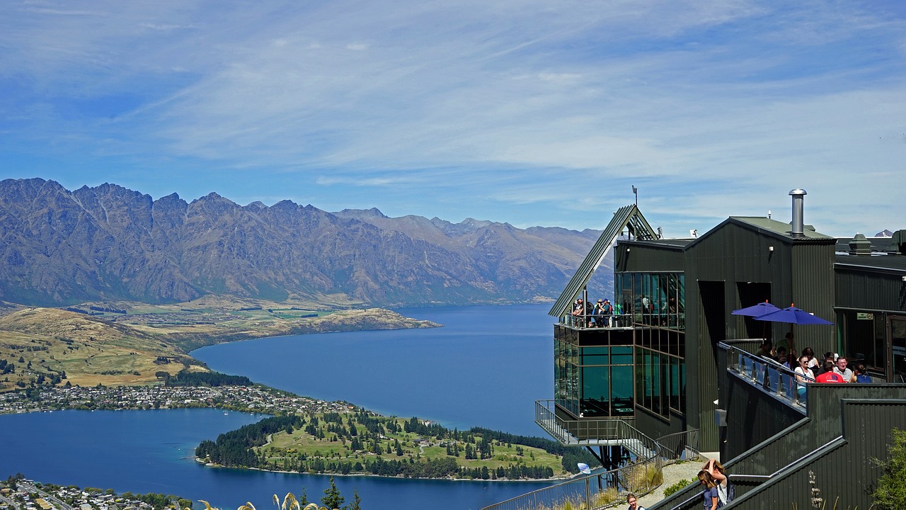 Weitblick auf den Lake Wakatipu Neuseeland